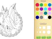 Spel Mandala kleurboek vir volwassenes aanlyn