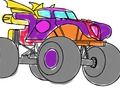 Spel Monster Truck Kleurboek  aanlyn