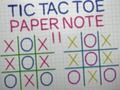 Spel Tic Tac Toe Papier Nota II  aanlyn