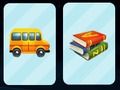Spel Terug na skool: geheue  aanlyn