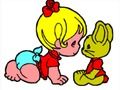 Spel Back To School: Baby Girl Coloring  aanlyn