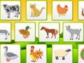 Spel Plaasdiere Kinders leer geheue  aanlyn