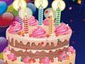Spel Verjaarsdagkoek legkaart  aanlyn