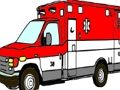 Spel Ambulans vragmotors kleur bladsye  aanlyn