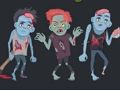 Spel Zombies en geraamtes kleur  aanlyn