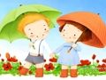 Spel Spotprent kinderdagpuzzel aanlyn