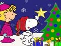 Spel Snoopy Kersfees legkaart  aanlyn