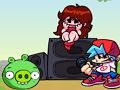 Spel Friday Night Funkin 'vs PIG van Angry Birds  aanlyn
