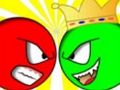 Spel Rooi bal versus groen koning  aanlyn