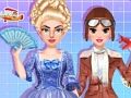Spel Historiese Cosplay -avontuur op sosiale media  aanlyn
