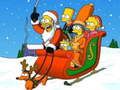 Spel Simpsons Kersfees legkaart  aanlyn