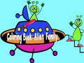 Spel Inkleurboek: Alien Family  aanlyn