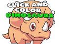 Spel Klik en kleur dinosourusse  aanlyn