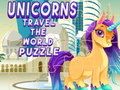 Spel Unicorns Travel The World Legkaart  aanlyn