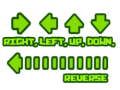 Spel Regs, links, op, af, omgekeer  aanlyn