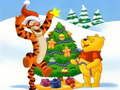 Spel Winnie the Pooh Kersfees legkaart  aanlyn