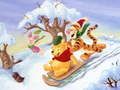 Spel Winnie the Pooh Kersfees legkaart 2  aanlyn