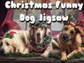 Spel Kersfees snaakse hond legkaart  aanlyn