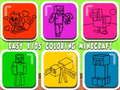 Spel Maklike kinders inkleur Minecraft  aanlyn