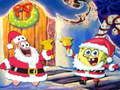 Spel SpongeBob Kersfees legkaart  aanlyn