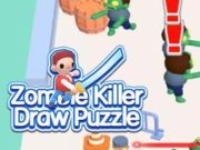 Spel Zombie Killer Draw legkaart  aanlyn