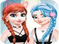 Spel Elsa en Anna Dress Up Grimering  aanlyn