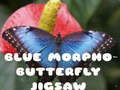 Spel Blou Morpho Skoenlapper figuursaag  aanlyn