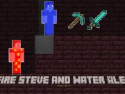 Spel Vuur Steve en Water Alex  aanlyn