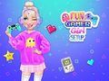 Spel Prettige gamer-meisie-opstelling  aanlyn