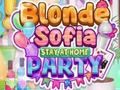 Spel Blonde Sofia Bly by die huis Partytjie  aanlyn