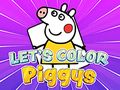 Spel Kom ons Kleur Piggy's in  aanlyn