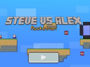 Spel Steve vs Alex Rocketman aanlyn