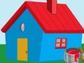 Spel Inkleurboek: Huis  aanlyn