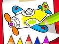 Spel Inkleurboek: Oulike vliegtuig  aanlyn