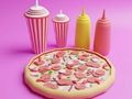 Spel Inkleurboek: Pizza  aanlyn