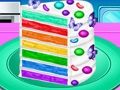 Spel Maak Rainbow Confetti koek  aanlyn