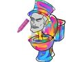 Spel Skibidi Toilet Kleur  aanlyn