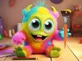 Spel Inkleurboek: Monster  aanlyn