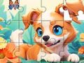 Spel Legkaart: Hond en tuin  aanlyn