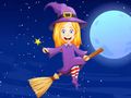 Spel Kleurboek: Halloween-meisie  aanlyn