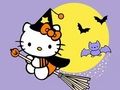 Spel Kleurboek: Kitty Halloween  aanlyn