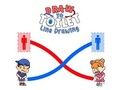 Spel Teken na toilet lyntekening  aanlyn