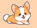 Spel Inkleurboek: Corgi  aanlyn
