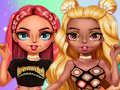 Spel Rainbow Girls Dress Up Challenge aanlyn