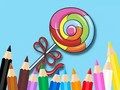 Spel Inkleurboek: Lollipop  aanlyn