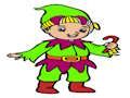 Spel Kersfees Elwe Kleur Game  aanlyn