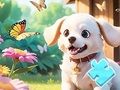Spel Legkaart: Hond in die tuin  aanlyn