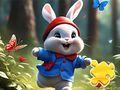 Spel Jigsaw -legkaart: Running Rabbit aanlyn