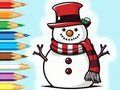 Spel Inkleurboek: Snowman Family  aanlyn