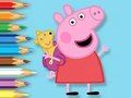 Spel Inkleurboek: Peppa Met Speelgoedbeer  aanlyn